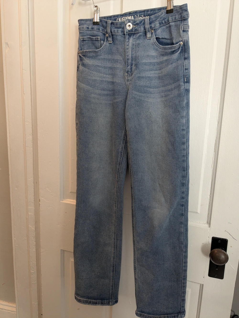 California Vintage Junior's Light Blue Straight Leg Jeans